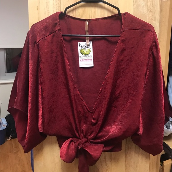 Fig Leaf low cut front tie top - Picture 2 of 2